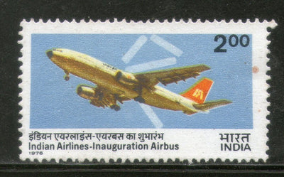 India 1976 Indian Airlines Airbus Service Transport Aviation Phila 708 MNH