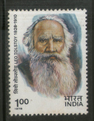 India 1978 Leo Tolstoy Writer Phila-772 MNH