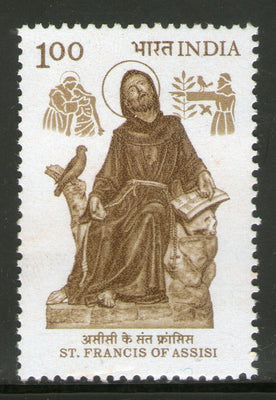 India 1983 St. Francis of Assisi Phila-928 MNH