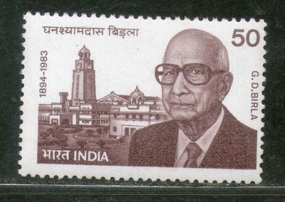 India 1984 G. D. Birla Industrialist Phila-973 MNH