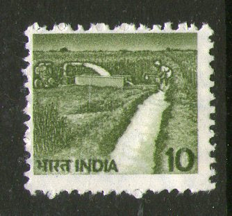 India 1982 6th Def. Series - 10p Irrigation 1v WMK Up Right Phila-D117 / SG922a MNH - Phil India Stamps