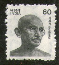 India 1988 Def. Series - 60p Mahatma Gandhi WMK To Left Phila-D143 / SG 1320a MNH - Phil India Stamps