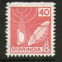 India 1988 7th Def. Series - 40p TV Broadcast WMK To Left Phila-D146 / SG1212a MNH - Phil India Stamps