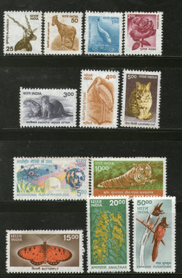 India 2000-2 9th Def. Series Nature Heritage Animals Einstein Phila-D160-71 MNH - Phil India Stamps