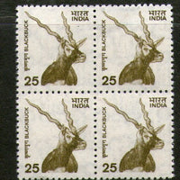 India 2000 9th Def. Series Nature Heritage Black Buck Deer BLK/4 Phila-D160/Sg1923 MNH - Phil India Stamps