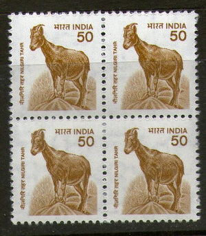 India 2000 Nature Heritage Nilgiri Tahr Wildlife Animal BLK/4 Phila-D161/Sg1924 - Phil India Stamps