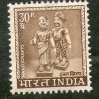 India 1967 30p Indian Dolls 4th Definitive Series Ashokan 1v Phila- D79 MNH - Phil India Stamps