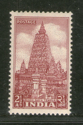 India 1951 Archeological Series 1st Definitive Series 2½As Mahabodhi Temple Phila-D7 1v MNH