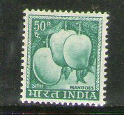 India 1967 50p Mangoes 4th Definitive Series Phila-D81 MNH