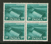India 1955 2nd Definitive Series 5 Year Plan-1An Tilaiya Dam Blk/4 Phila-D23 MNH - Phil India Stamps