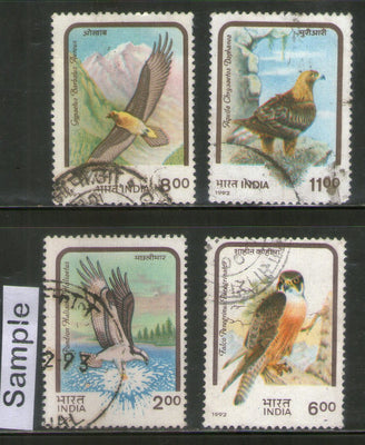 India 1992 Birds of Prey 4v Phila-1362a Used Set