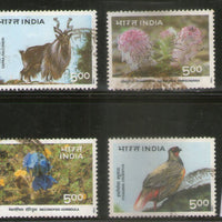 India 1996 Himalayan Ecology Bird 4v Phila-1491a Used Set