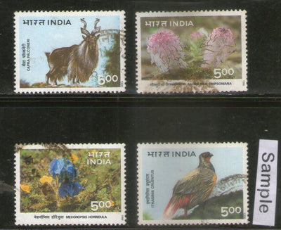 India 1996 Himalayan Ecology Bird 4v Phila-1491a Used Set