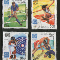 India 2004 Olympics Athens Sport 4v Phila-2061 Used Set