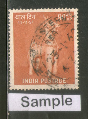 India 1957 National Children's Day Phila -326 1v Used Stamp