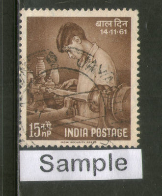 India 1961 Children's Day Phila-359 1v Used Stamp