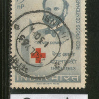India 1963 Red Cross Centenary Henry Dunant Phila-383 1v Used Stamp