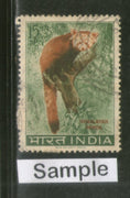 India 1963 Wild Life Animal Preservation Red Panda Phila-389 1v Used Stamp