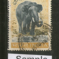 India 1963 Wild Life Animal Preservation Elephant Phila-390 1v Used Stamp