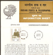 India 1983 Surendra Nath  Phila-955 Cancelled Folder