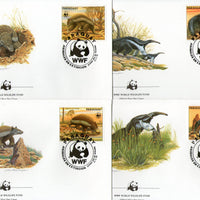 Paraguay 1985 WWF Giant Anteater Armadillo Wildlife Animal Sc 2139 Fauna FDCs # 23