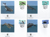 Faroe Islands 1990 WWF Whales Fish Marine Life Sc 208-11 Fauna Wildlife Animals Mammals FDCs # 99 - Phil India Stamps